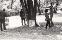 Uničovské parky, výstava asi roku 1987/1988