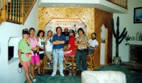 The Greenhorns band at Jiří Barteček´s home in Los Angeles in spring 1990