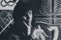 Dana Puchnarová v ateliéru v Českých Budějovicích 1978