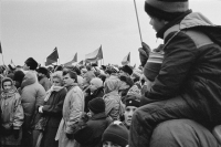 Ján Hollý - Letenská pláň - general strike 1989 - Prague