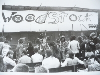 The first "Czech Woodstock" music festival, June 1990