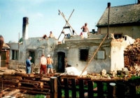 The reconstruction of a house in Strahovice, 1996

