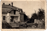 Rebuilding the family house in Horní Ředice. 1948