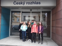 Team in front of the Czech Radio