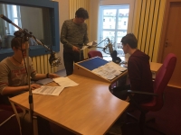 Student team at the Czech Radio in Hradec Králové, 2020 