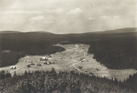Jizerka settlement, ROH Mladé Fronty camp with scout principles in 1960