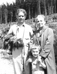 With his grandparents in Harrachov, 1971