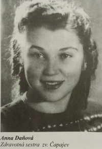 Anna Bergerová at the time when she was working as a nurse in the Čapajev partisan unit