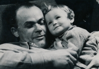 Jarmila and her father František Tröster, early 50s