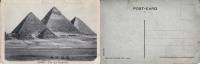 Legionářská pohlednice / Egypt / Káhira / Čtyři pyramidy