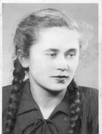 Anna's sister Mária at the age of twenty after returning from prison, in 1954.
