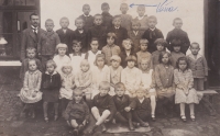 Anna´s brother Václav Hojer with his classmates 