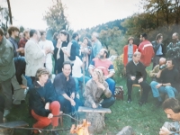 Reunion at Hrádeček [Václav Havel's cottage], 1990's