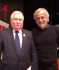 With Lech Walesa, 2016