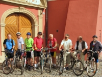 From 2002 to 2014 he organized the yearly bike trips of the Academic Pipe Club – the so-called Fajkatour (Pipe-Tour). Here before the start of one in 2009.