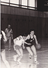 Natália playing for SCP Ružomberok. 1984