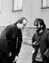 S Michaelem Kocábem při odchodu ruských vojsk, 1990