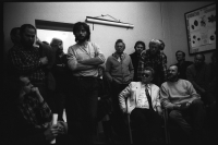 Na schůzi Občanského fóra, listopad 1989