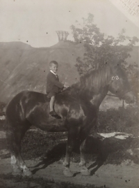 Seven-years old Josef Hora in 1934