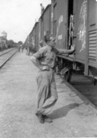 last photo of Karel Steklý in Italy, transport home to Slovakia