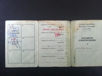 Identification document in an international refugee camp in Latino