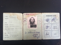 A refugee ID card at an international refugee camp in Latino