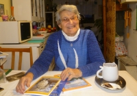 Jana Stehlíková v roce 2019 ve svém domě v Batelově