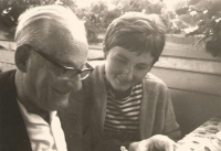 Bad Ragaz, Switzerland 1967. Jiřina Nováková with Max Brod