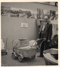 Josef Hořejší at the Paris fair in 1946