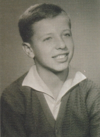 František Kaberle Senior during the time when he went to elementary school