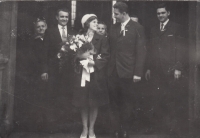 Emma and Karel Marx on the day of their wedding, České Budějovice, 1965