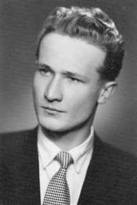 Jaroslav Hon at graduation photo in 1957