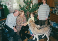 Christmas with family, 1990s