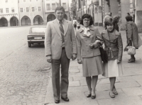 Emma, Karel and Gabriele Marx in Česke Budějovice, 1980