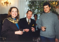 With Václav Havel and his wife Dagmar in 2000