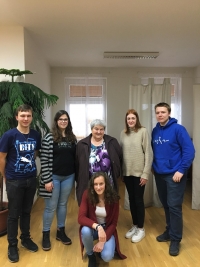 Marie Hrdinová with the students team