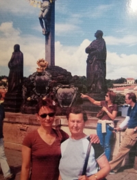 In Prague with her daughter, 2010