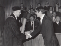 PhD graduation ceremony (PaedDr.), 1986