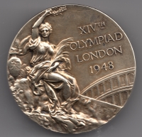 A medal which Věra Růžičková won at the London Olympics in 1948 