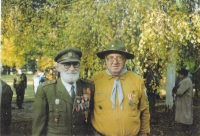 Jan Plovajko and lientenant Zelený during anniversary
