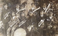 Moštěnice - band in 1925