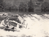 Canoe trip on the Vltava river, 1958