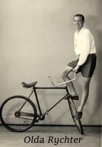 Olda Rychter or Oldřich Richter from Holice was a biking lover