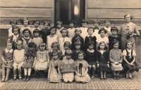 Šárka Růžková in the first grade