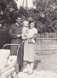 Mrs. and Mr. Málek with their firstborn son (*1962)