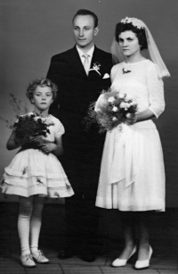 Newlyweds Marie and Stanislav Vašek, 1963