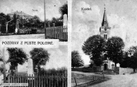 Pustá Polom, pre-war postcard
