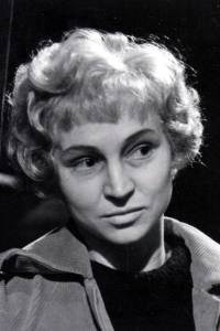 Marie Viková in the play Šerif se vrací [Return of the Sheriff]. 1961