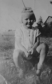 Ladislava Klásková as a child