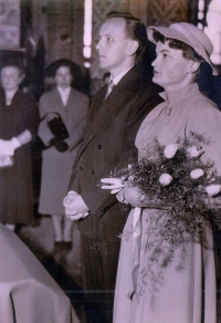 Sňatek Václava Šulisty a Boženy Fukové, 1957